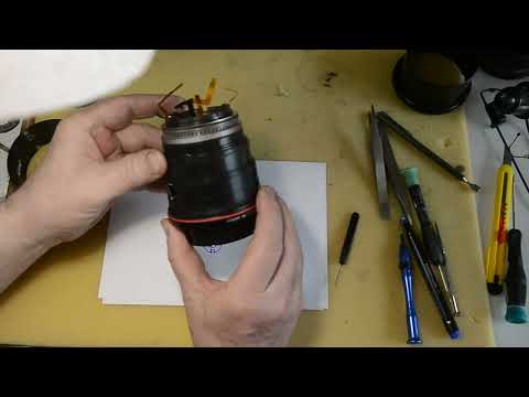 Видео: Юстировка CANON 24-105 4.0. Можно сделать, но попилить придётся. Lensservis мастерская оптики в СПб