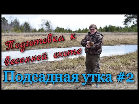 Видео: Подсадная утка и охота с ней #2. Подготовка к охоте на селезня весной. Плотик, ногавка, переноска.