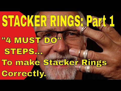 Видео: КОЛЬЦА ДЛЯ СТЕКЕРА, ЧАСТЬ 1: 4 обязательных шага для правильного изготовления стекеров