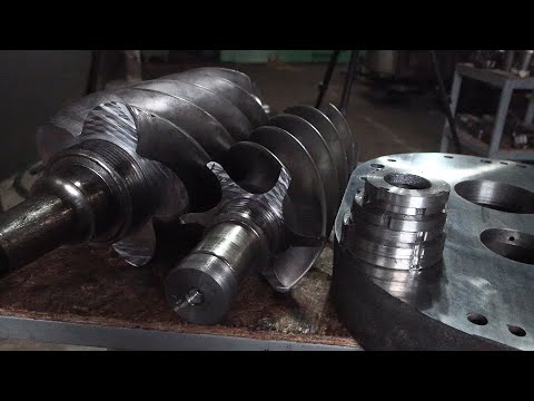 Видео: Ремонт Винтового компрессора. Шлифуем, фрезеруем детали.
