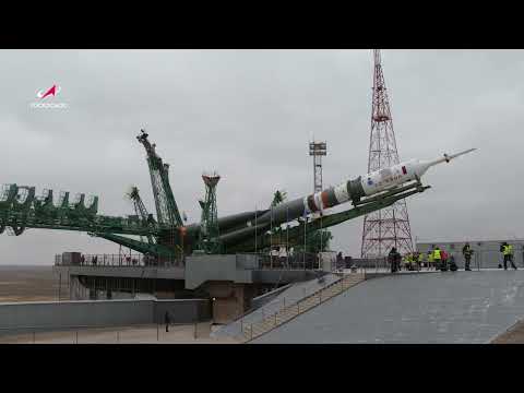 Видео: Ракета «Союз-2» с кораблём «С. П. Королёв» на старте