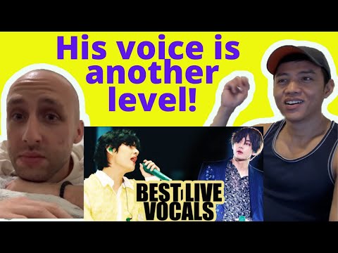 Видео: Реакция Ким Тэхёна из BTS V на лучший живой вокал