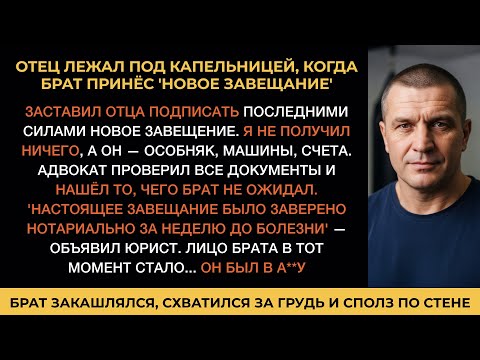 Видео: Пока отец УМИРАЛ, брат ЗАСТАВИЛ его подписать ФАЛЬШИВОЕ завещание, что было в суде оставило его…
