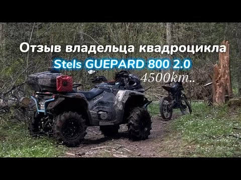 Видео: Честный отзыв владельца квадроцикла STELS GUEPARD 800 2.0 с пробегом 4500! Голимый Китай или нет?!