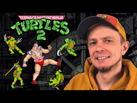 Видео: TMNT II: The Arcade Game - Первый битемап про Черепах