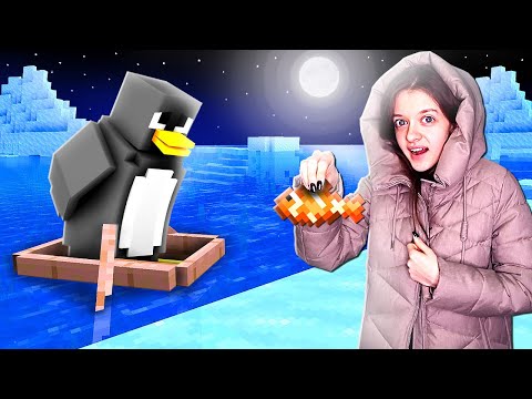 Видео: ПРИРУЧИЛИ ПИНГВИНА В МАЙНКРАФТ!