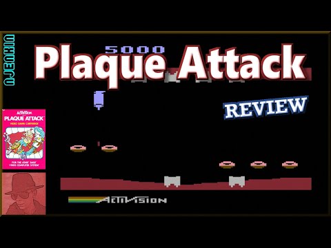 Видео: Plaque Attack - на Atari 2600 - с комментариями!!
