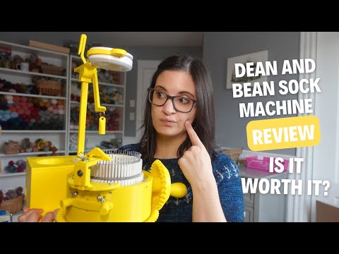 Видео: Обзор машины для вязания носков Dean and Bean | Стоит ли оно того? | Подкаст о вязании Twin Stitc...