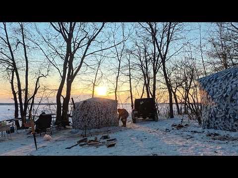 Видео: 🐠🐟 ДВОЕ СУТОК в МОРОЗ -15 НОЧЕВКА на ЛЬДУ на ПЕЧЕНЕГАХ Рыбалка / Кемпинг / 2 часть 🐠🐟