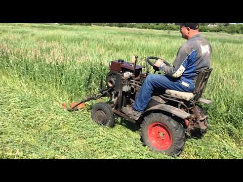 Видео: Мототрактор из мотоблока + Роторная коса