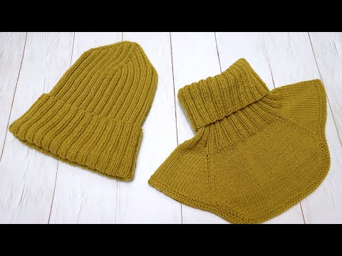 Видео: ВЯЗАНЫЙ КОМПЛЕКТ. ПОДРОБНЫЙ МК. ШАПКА И МАНИШКА.