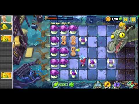 Видео: Растения против зомби 2 : прохождение Dark Ages Миссия 20 Final boss