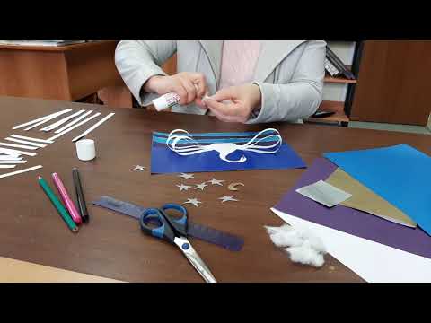 Видео: Сказки Пушкина.  Аппликация "Царевна-Лебедь"