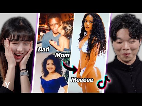 Видео: Корейская реакция на челлендж TikTok «Blasian Check» впервые | Y