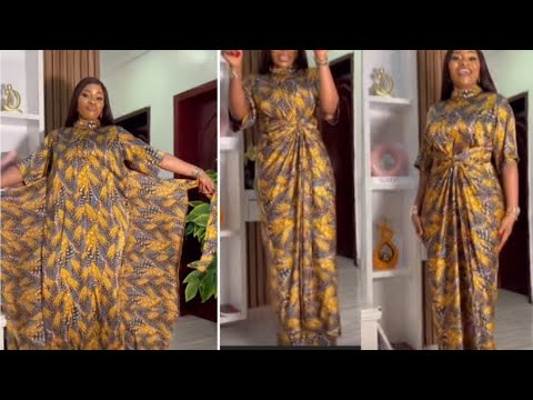 Видео: Как раскроить и сшить платье-кафтан / халат-халат из ткани иро буба с помощью веревки (подробно и...