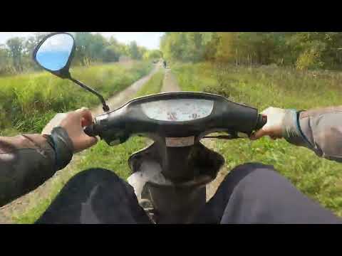 Видео: НА СТАРЫХ МОПЕДАХ HONDA DIO AF 34 100 КМ БЕРДСКИЙ ЗАЛИВ офроад на скутере