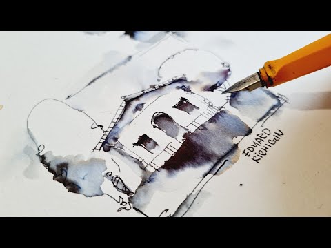 Видео: За минуту расскажу как рисовать красивый домик просто и быстро. Эдуард Кичигин