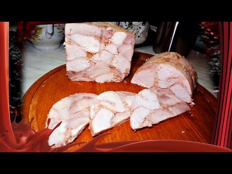 Видео: Ветчина куриная в ветчиннице.