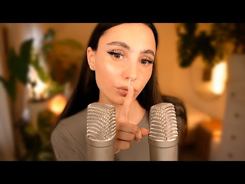 Видео: ASMR Влажный неслышимый шепот 🤫 с 2 микрофонами 🎙️🎙️ для большей интенсивности 💆🏻‍♀️