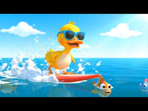 Видео: Утка скользит по калифорнийским волнам 🏄