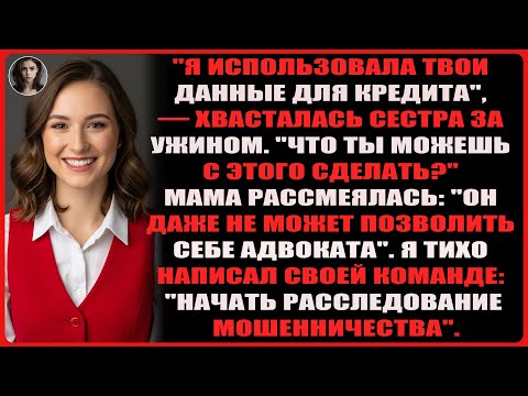 Видео: Моя сестра оформила кредит на 85 000 долларов на моё имя, не подозревая, что я федеральный ....