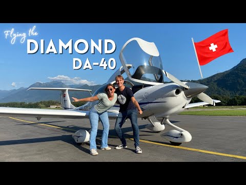 Видео: Испытание Diamond DA-40 в Локарно, Швейцария