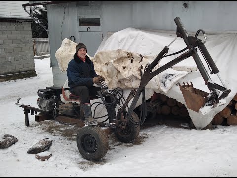 Видео: САМОДЕЛЬНЫЙ ПРИЦЕПНОЙ ЭКСКАВАТОР