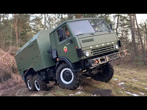 Видео: КАМАЗ 4310 im Gelände 6x6 Offroad V8 Diesel 2021