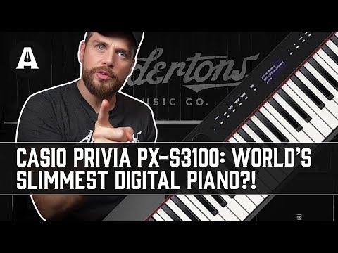 Видео: НОВИНКА Casio Privia PX-S3100 — самое тонкое цифровое пианино в мире?!