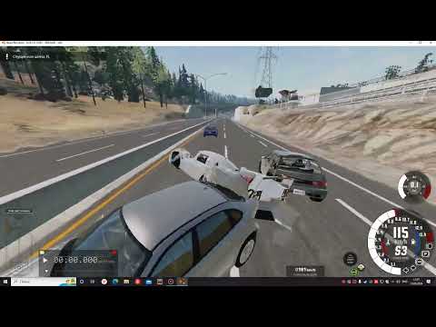 Видео: безумные шашки с скоростью  300 км/ч в BeamNG.Drive