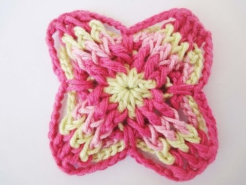 Видео: Квадратный мотив The square motive Crochet