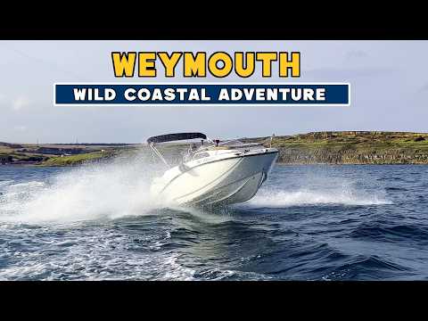 Видео: Прогулка на лодке в Веймуте становится просто безумной! Наша маленькая лодка и V8-ЗВЕРЬ!