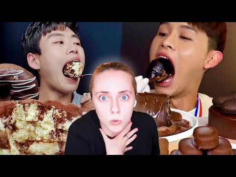 Видео: МУКБАНГЕРЫ которые едят СЛИШКОМ МНОГО СЛАДКОГО😱 реакция на асмр и мукбанг