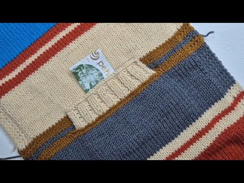 Видео: #Прорезной карман спицами#Как связать карман#МК Виктории Плантовой#2025#