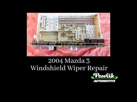 Видео: Mazda 3 2004 года — Ремонт стеклоочистителей