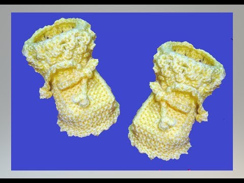 Видео: ПИНЕТКИ СПИЦАМИ.Вязание новорожденому Crochet And Knitting