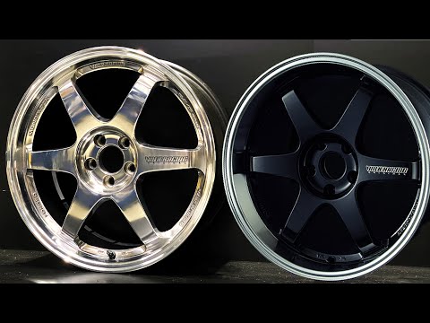 Видео: [Зеркальная полировка колес] Ультра-люкс RAYS VOLK RACING TE37 TTA имеет зеркальную отделку.