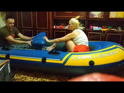 Видео: ОБЗОР ЛОДКИ   Intex  challenger-3 / подробно