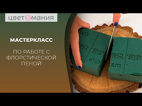 Видео: КАК РАБОТАТЬ С ФЛОРИСТИЧЕСКОЙ ПЕНОЙ | Мастер-класс для начинающих флористов