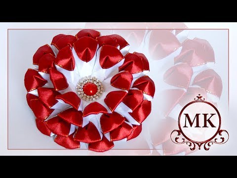 Видео: Резинки для волос. Канзаши. МК. / DIY. Kanzashi. Scrunchy.