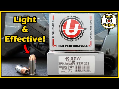 Видео: Сорок ЖИВ И ЗДОРОВ!... Тест патронов для самообороны Underwood 155 Grain .40 S&W!
