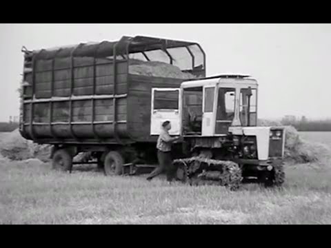 Видео: Т-70С трактор. На разных работах в поле. ЖВП. БМ-6. 2-ПТС 40. Т-38М. ЮМЗ-6. СК-4. СК-5. (1977).