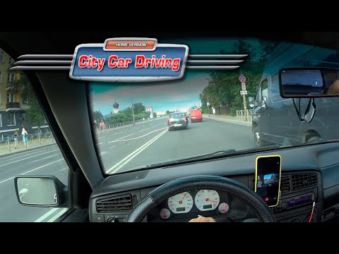 Видео: ШАШКИ ПО ГОРОДУ НА GOLF 3. City Car Driving в реальной жизни