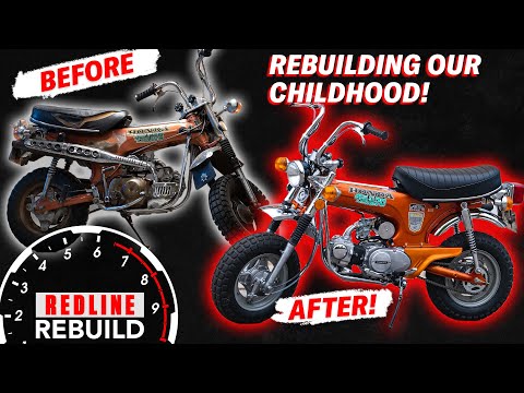 Видео: Полное восстановление: Crusty Honda Trail 70 снова на ходу! | Покадровая реконструкция Redline