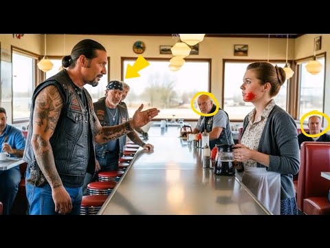 Видео: "Лидер байкеров заметил синяки у официантки — и весь город ахнул от его поступка!"