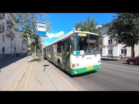 Видео: Автобус, маршрут №19 ЛиАЗ-6212.00 б.151 (21.07.2021) Великий Новгород