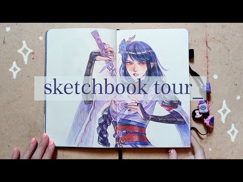 Видео: обзор на скетчбук | геншин, бравл, хонкай и всякое другое | sketchbook tour