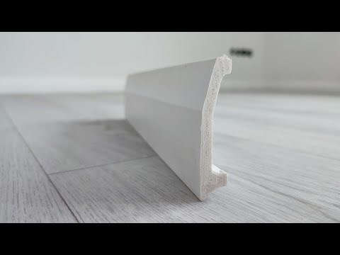 Видео: монтаж плинтуса cosca  на жидкие гвозди