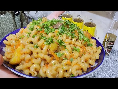 Видео: ЭЗИЛТИРМАСДАН МАКАРОН ПИШИРИШ 🧄🧄🥔🥔🍅🍅🥩🥩🫖🫖🫖🫖