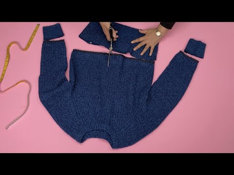 Видео: [DIY] Выньте мужской свитер, который вы сейчас не носите, и разрежьте его.
